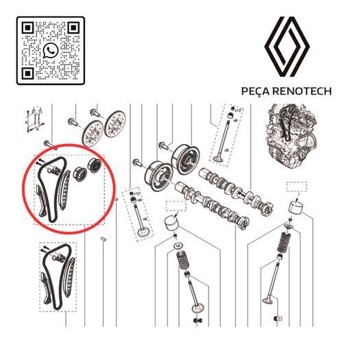 254118044R COMANDO DE ADMISSAO 1.0 12V H5D KARDIAN RN 17220R